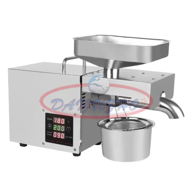 NEW Automatic Oil Press Machine Oil Extraction Extractor Expeller Olive Peanut