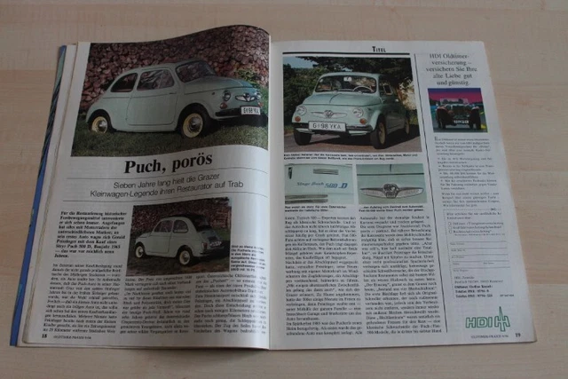 OLDTIMER PRAXIS 2684) Steyr Puch 500 D Restaurierung - ein ...