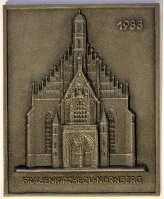 Buderus Jahresplakette 1988 Kunstguss"FRAUENKIRCHE ZU NÜRNBERG"