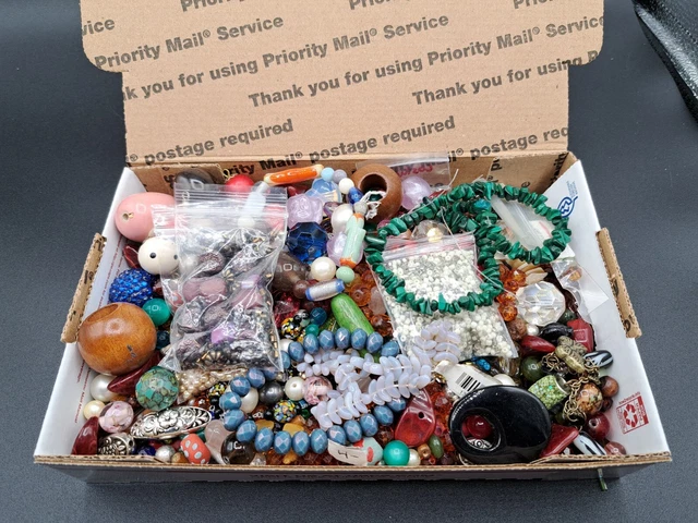 Estate Jewelry 3 lbs Mixed Loose Bead Lot  Small  lot#1
