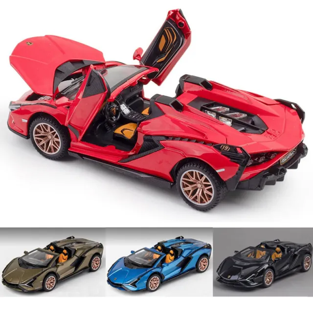 1/32 Scale Lamborghini Sian FKP 37 Model Car Toy Cars Diecast Toys for Kids