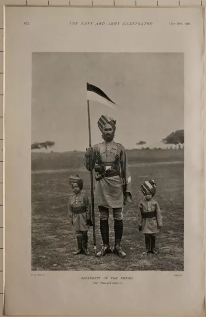 1898 Boer War Era Aufdruck 1st Madras Lancers At Bellary - Schützer Of The