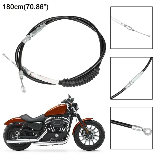 70" Motorcycle Brake Clutch Control Cable Wire For Harley Dyna Fatboy Heritage
