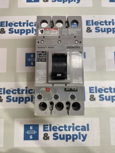 SIEMENS HFD63B250 Circuit Breaker, 250A 600V max 3P Reconditioned