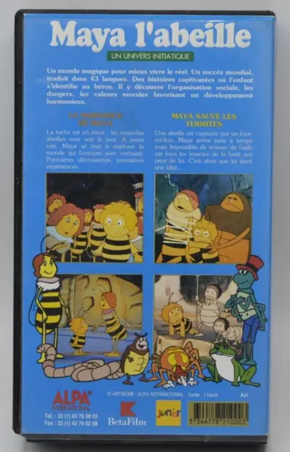 cassette vidéo vhs K7 - maya l'abeille 2