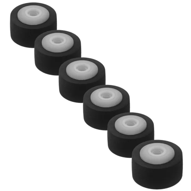 6 Pcs Plastic Axle Pressure Pulley Pinch Roller for Video Machine Radio Tape