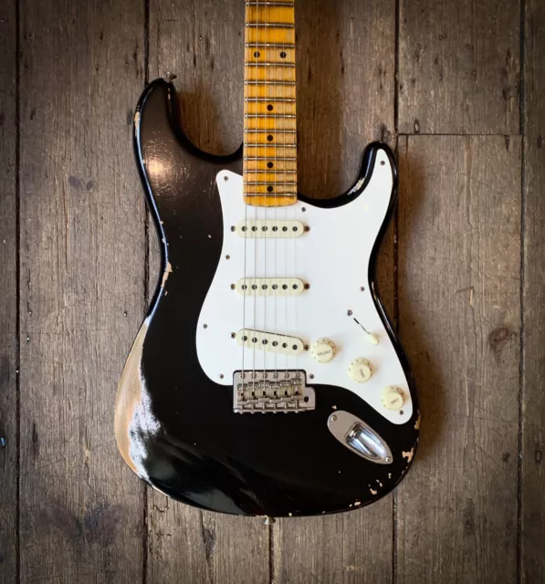 2020 Fender Custom Shop '59 Stratocaster Relic in Black. COA & Hard shell case