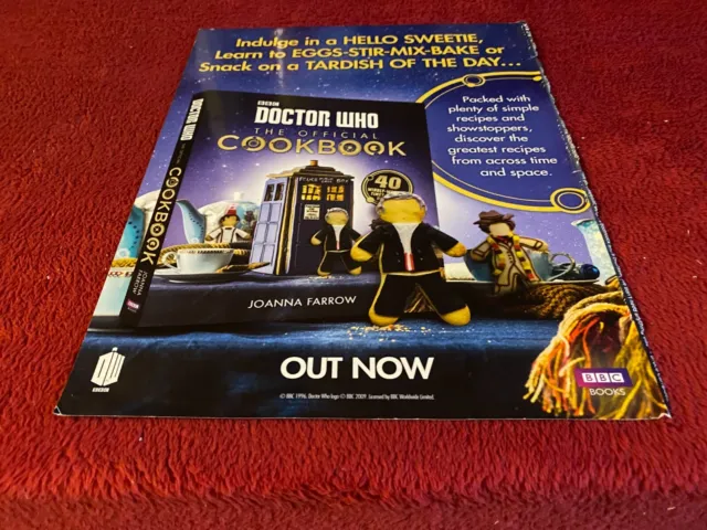 (Pada35) Advert 11X9" Doctor Who The Official Cookbook By Joanna Farrow
