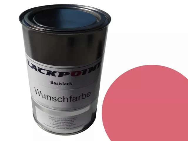 0,5 Litre Prêt à Être Pulvérisé Basislack Ral 3014 Vieux Rose Peinture Lackpoin