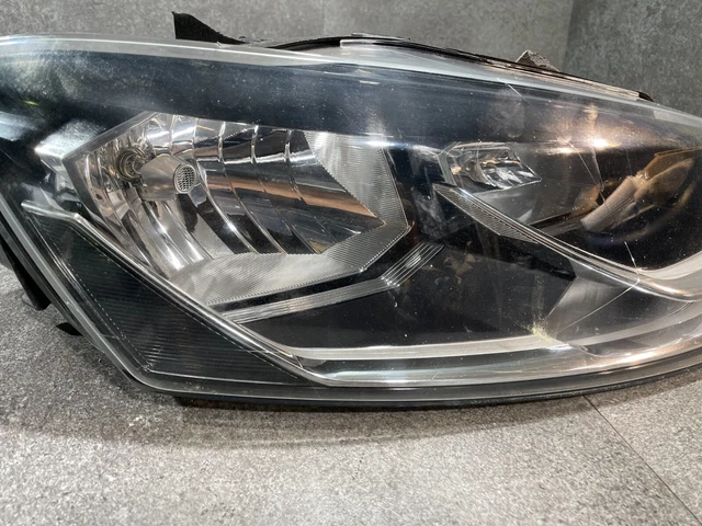 Faro Delantero Derecho Halógeno Para Seat Mii (desde 10/2011) - H4, Negro, Con DRL