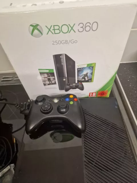 Microsoft Xbox 360 E 250GB Go Boxed  Console Bundle *TESTED FULLY WORKING* 2