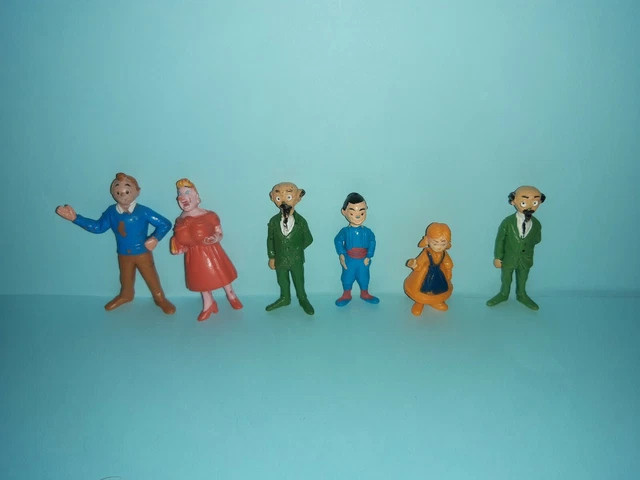 Lot De Figurines Anciennes En Plomb - Tintin Et Les éditions Bully