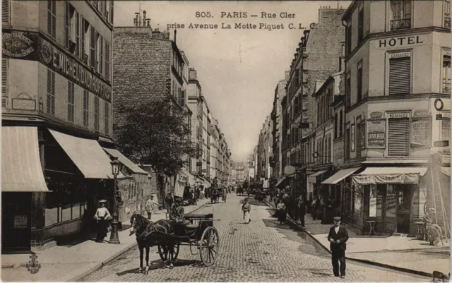 CPA PARIS 7e - Rue Cler prise Avenue La Motte-Piquet (65484)