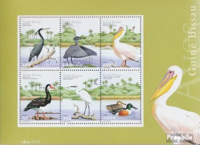 Briefmarken Guinea-Bissau 2001 Mi Block375 postfrisch Vögel