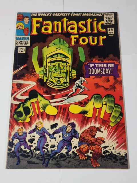 Fantastic Four #49 Raw Galactus. Silver Surfer. Mid grade. Marvel comics