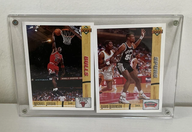 Michael Jordan #1 And David Robinson #400 Upper Deck 1991-92 Cards