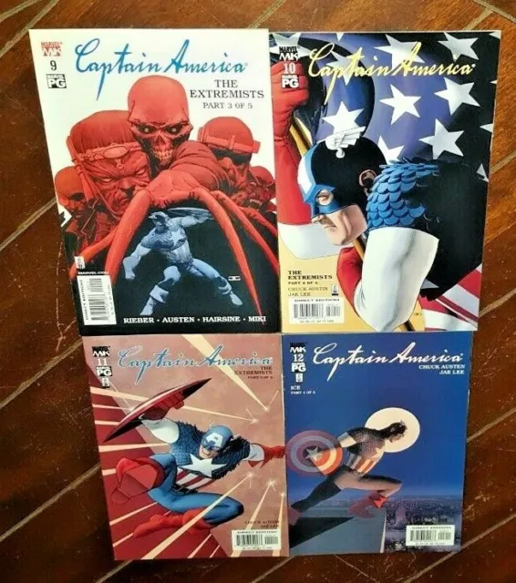 Captain America #9 thru #12, (Marvel Knights, 2003): Free Shipping!