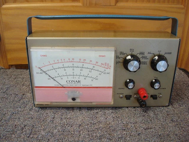 Conar Instruments VINTAGE CONAR INSTRUMENTS Model 212 Volt Ohm Meter Parts or Repair £27. ...
