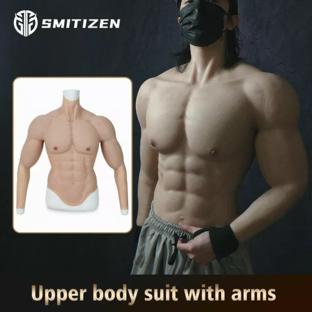 SMITIZEN Silicone Upper Men Muscle Body Suit Strong Arms Costume For Cosplay