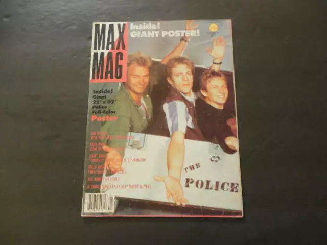 Max Mag #1 Giant 22 X 32 Full Color Poster The Police        ID:33064