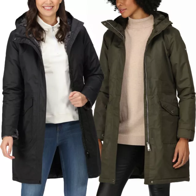 Regatta Womens Romine Waterproof Hooded Insulated Parka Jacket Coat