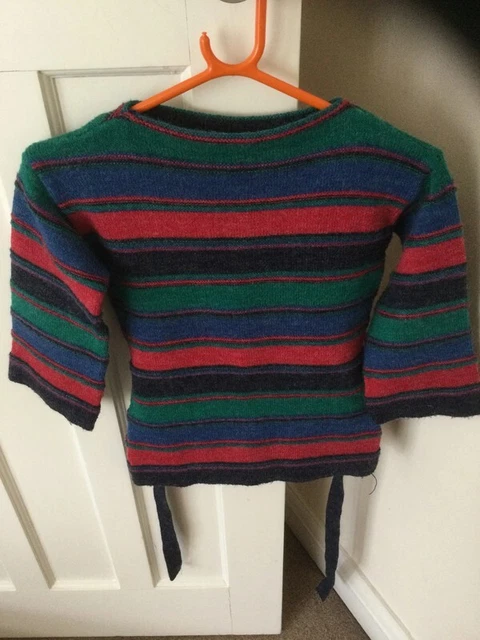 Vintage 1980's - Girl's Striped Jumper - Age 10-11 - St Michael