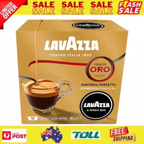 96pk Lavazza A Modo Mio Qualita Oro Coffee Capsules Pods Espresso Drink Cafe