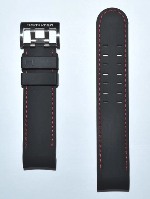 Cinturino Nero In Gomma Per Orologio – Larghezza 22 Mm, Fibbia Inclusa, In Gel Di Silice, Semplice E Resistente