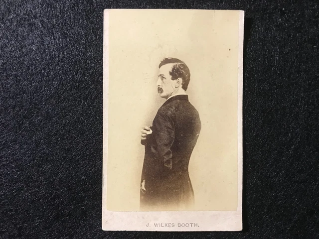 Original John Wilkes Booth CDV Photo Assassination Lincoln Civil War