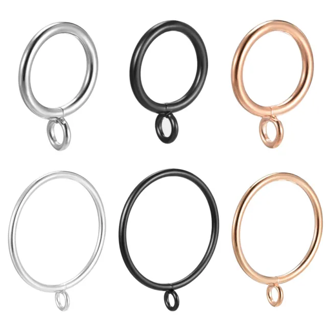Curtain Rings Metal Drapery Ring for Curtain Rods 24 Pcs