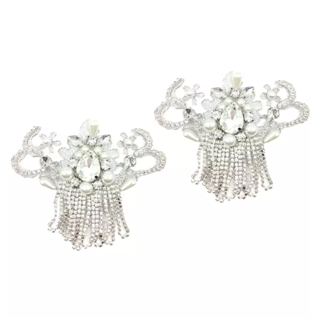 2 Stück Strass Kristall Perlen Schuh Charm Schuh Applique DIY Schuhe Handwerk