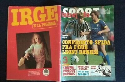 Intrepido Sport N.44 1985 Con Poster Di Serena   Speciale Bari Lecce   Laudrup