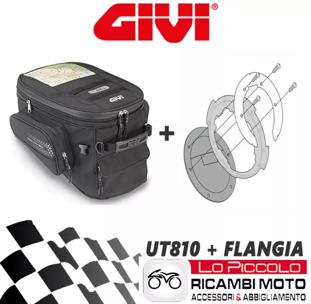 BMW R 1250 GS Adventure 2019 GIVI BORSA SERBATOIO TANKLOCK UT810 + FLANGIA BF17