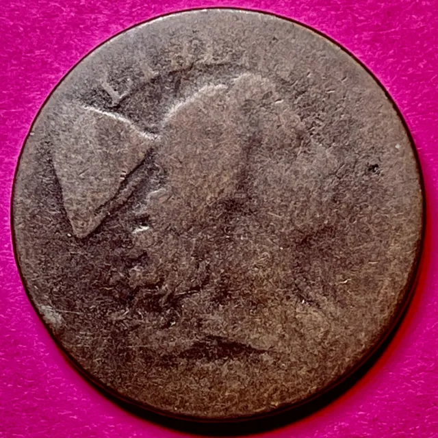 AG 1794 Head of 94 Liberty Cap Flowing Hair Large Cent RARE Early Copper Coin