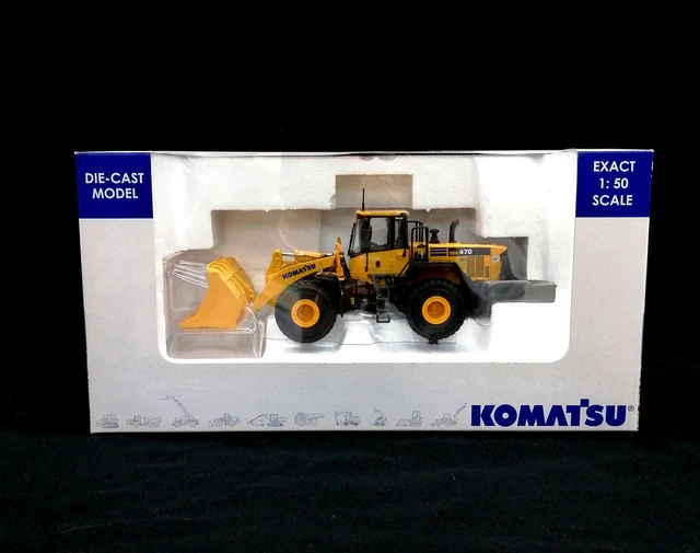1 50SCALE KOMATSU WA470 Wheel Loader Model No. E8001 KYOSHO