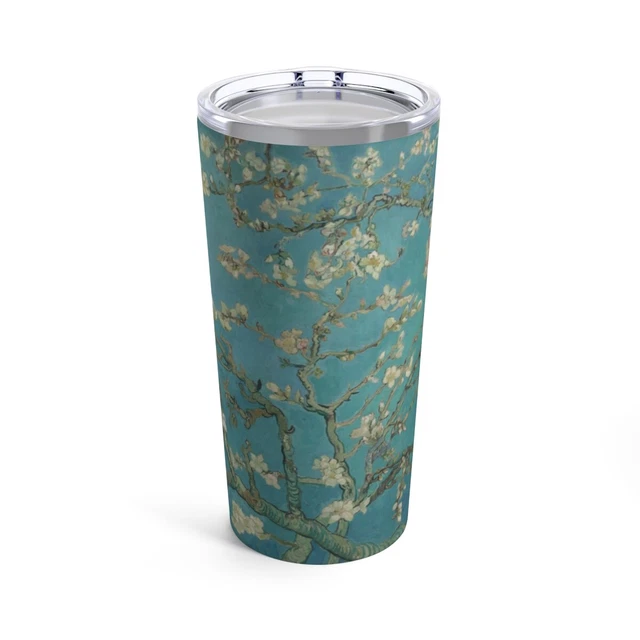 Tumbler 20oz, Van Gogh, Almond Blossom, Floral Stainless steel tumbler