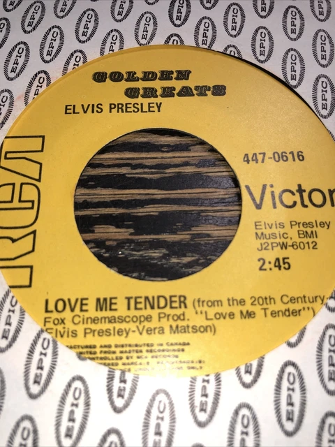 ELVIS PRESLEY LOVE me tender RCA records 45 RPM vinyl single1a $4.90 ...