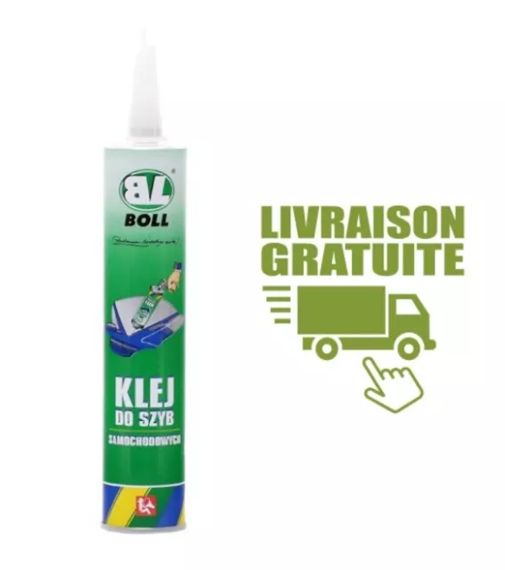 1 tube de colle a pare brise, vitrage glace automobile BOLL