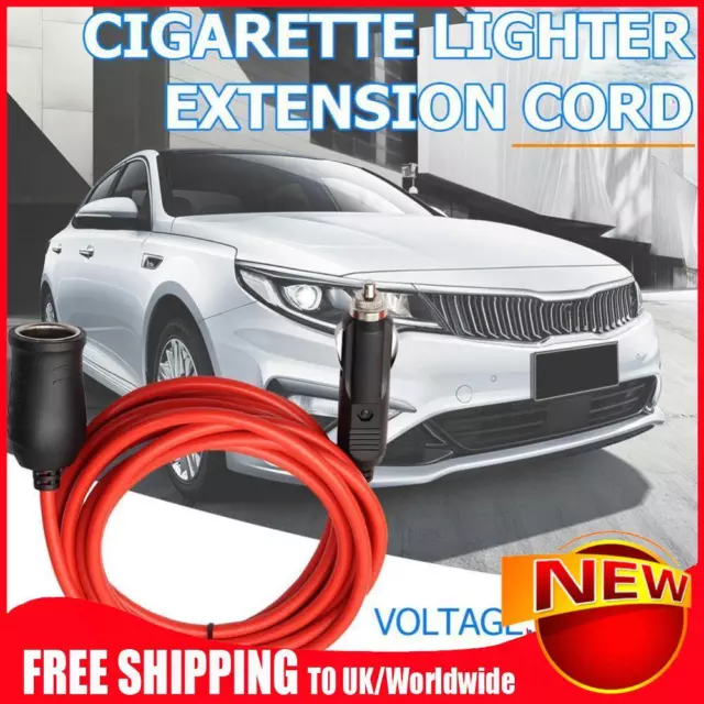 Cavo prolunga presa accendisigari auto 12 V 24 V 10 A 12 piedi rosso
