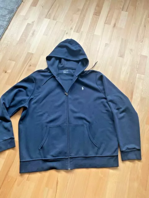 * POLO RALPH LAUREN * aktuelle Kapuzenjacke Jacke BLAU PERFORMANCE  GR. XXL/TTG