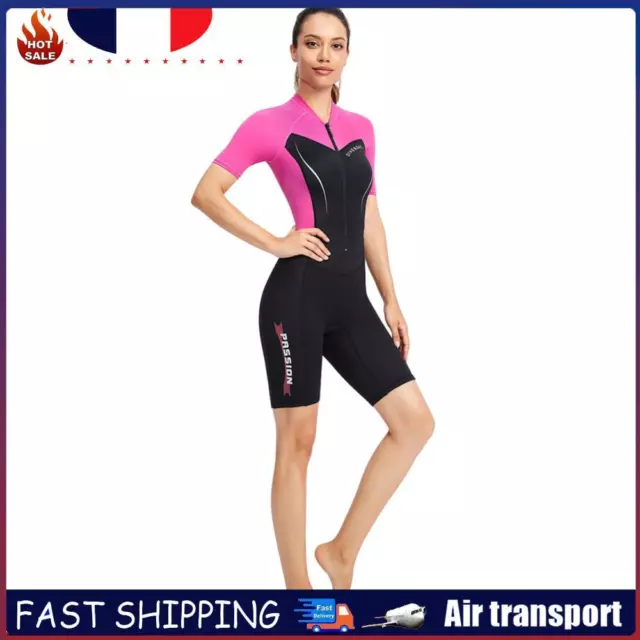 DIVE SAIL Neoprene Scuba Snorkel Swimming Women Body Surf Wetsuits (Pink L) FR