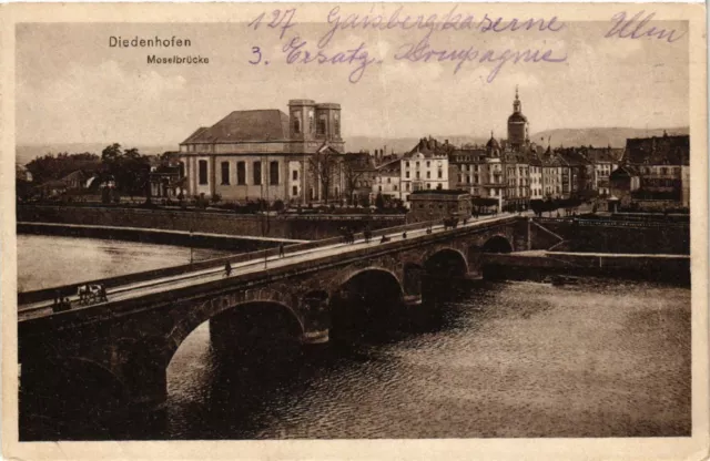 CPA AK DIEDENHOFEN Moselbrucke (454721)
