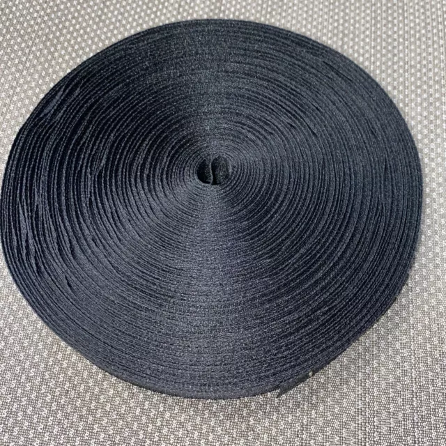 Black Herringbone 25mm wide Tape/ Webbing 25 Metre Roll