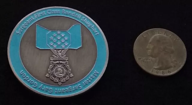 MoH Medal of Honor Shughart & Gordon Task Force Ranger 160th SOAR Challenge Coin MoH Medal of Honor Shughart & Gordon Task Force Ranger 160th SOAR Challenge Coin