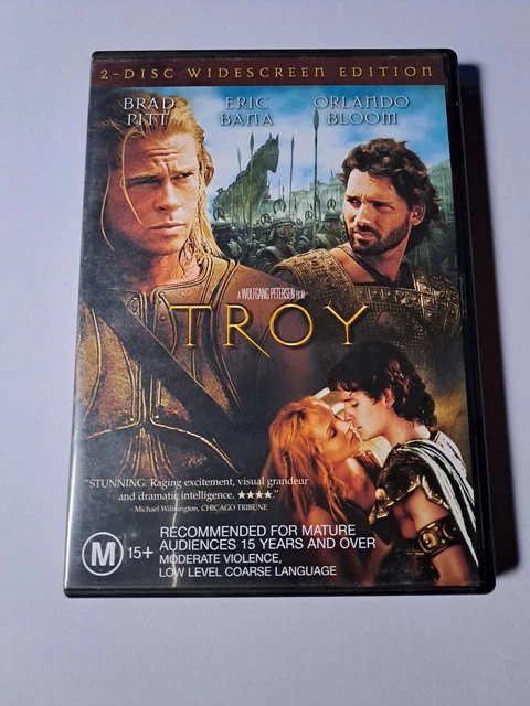 TROY 2-DISC WIDE-SCREEN Edition DVD 2004 Brad Pitt Eric Bana