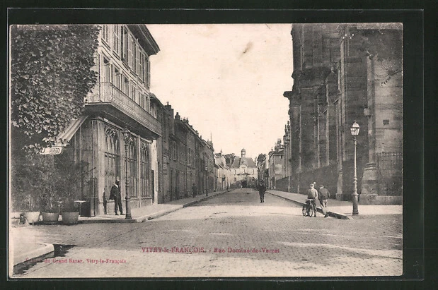CPA Vitry-le-Francois, Rue Dominé-de-Verzet, street view