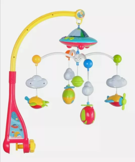 Baby Mobile für Babybett  mit Licht und Musik,  mit Fernbedienung