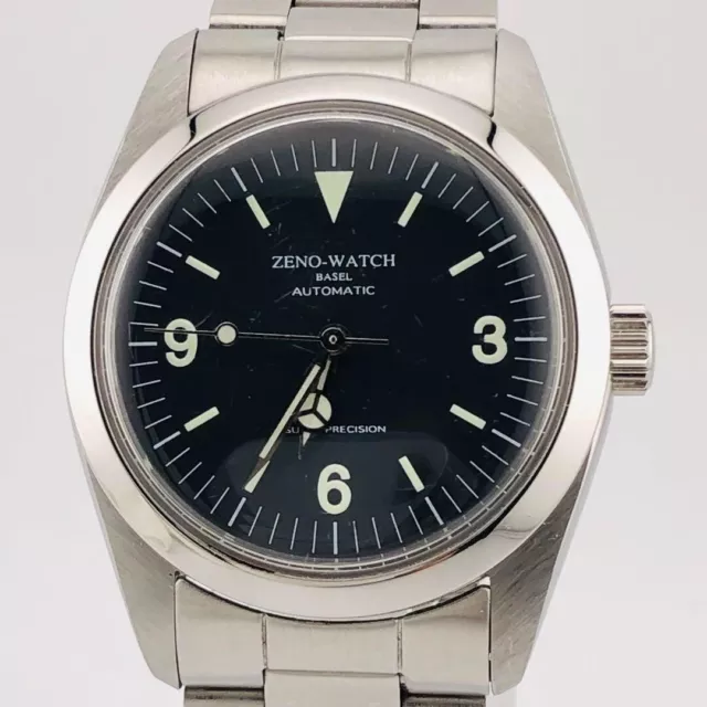ZENO-WATCH BASEL ZN-001 35mm 16cm Automatic analog watch used .