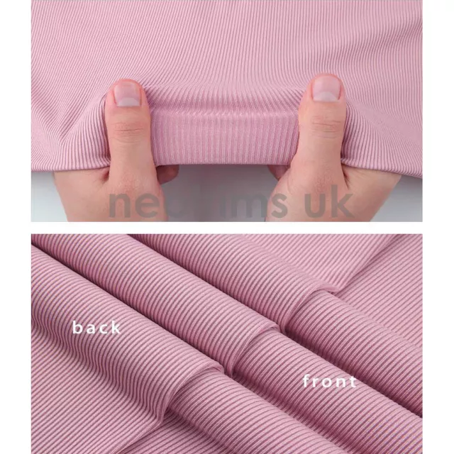 Cotton Knit Rib Strech Fabric for Apparel Trim Cuffs Waistbands Revamp Ribbing 3