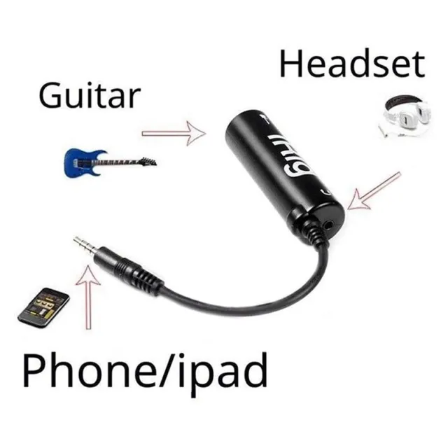 IRig Guitar Interface Converter Replacement Musical Guitar for Phone Ipad